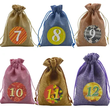 24Pcs Advent Christmas Calendar Filling Candy Linen Bags Gift Bags Easily Disassembled 2020 New Arrivla
24Pcs Advent Christmas Calendar Filling Candy Linen Bags Gift Bags Easily Disassembled 2020 New Arrivla