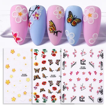 5D Butterfly Series Nail Sticker Lovely Transfer Decals Decoration Floral Rose Nail Art Accessories DIY Design Tips Papers
5D Butterfly Series Nail Sticker Lovely Transfer Decals Decoration Floral Rose Nail Art Accessories DIY Design Tips Papers
