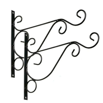 2pcs Wall-Mounted Flower Pots Hanging Basket Hanger Wrought Bracket Cast Iron Home Decoration Flower Pots Holder
2pcs Wall-Mounted Flower Pots Hanging Basket Hanger Wrought Bracket Cast Iron Home Decoration Flower Pots Holder
