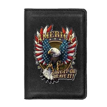 American Eagle Design Passport Cover Men Women Leather Slim ID Card Travel Holder Pocket Wallet Purse Money Case 
American Eagle Design Passport Cover Men Women Leather Slim ID Card Travel Holder Pocket Wallet Purse Money Case