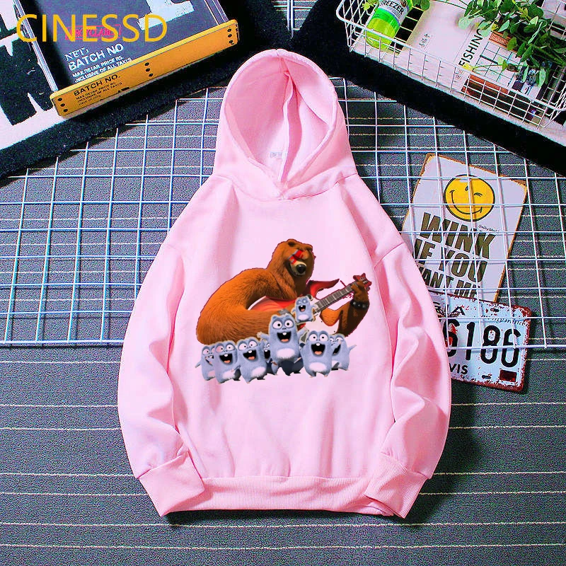 Funny Grizzly And The Lemmings Sweatshirt for Children Pink Cap Hoodie Winter Clothes Top Baby Girls Fleece Tracksuit Kids
Funny Grizzly And The Lemmings Sweatshirt for Children Pink Cap Hoodie Winter Clothes Top Baby Girls Fleece Tracksuit Kids