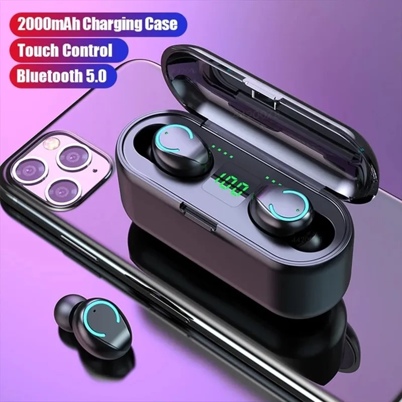 PRGO TWS Bluetooth v5.0 Earphone Touch Control Wireless Headphones 9D Stereo Sports Waterproof Headsets Earbuds with Microphone
PRGO TWS Bluetooth v5.0 Earphone Touch Control Wireless Headphones 9D Stereo Sports Waterproof Headsets Earbuds with Microphone