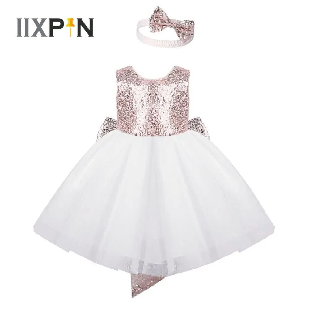 Baby Girls Newborn Flower Sequins Dress Round Neck Sleeveless Mesh Tutu Party Dresses With Bowknot Cosplay Princess Costume
Baby Girls Newborn Flower Sequins Dress Round Neck Sleeveless Mesh Tutu Party Dresses With Bowknot Cosplay Princess Costume
