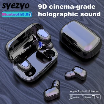 L21 TWS Bluetooth Wireless Earphones Mini Waterproof 9D Surround Sound Noise Reduction Music Headphones For Xiaomi Huawei Iphone
L21 TWS Bluetooth Wireless Earphones Mini Waterproof 9D Surround Sound Noise Reduction Music Headphones For Xiaomi Huawei Iphone