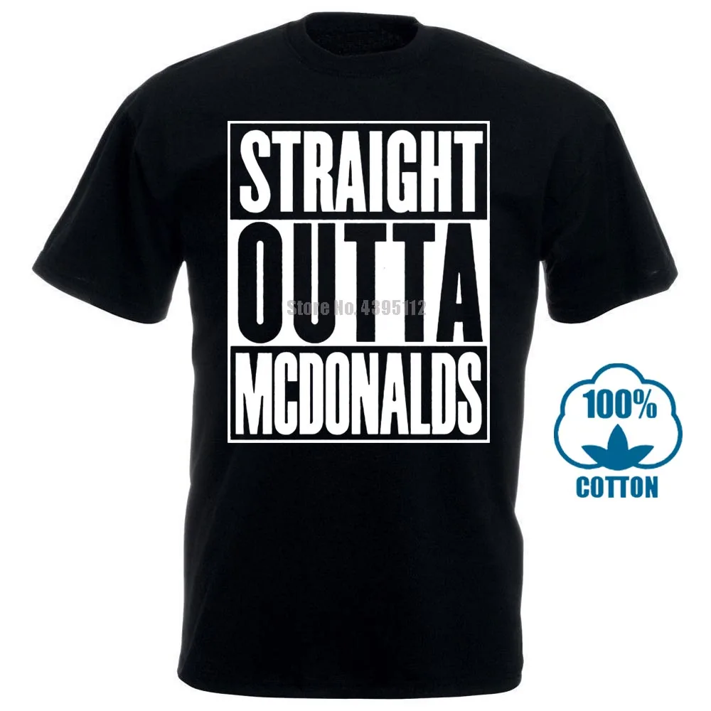 Funny Men T Shirt White T Shirt Tshirts Black Tee Summer Retro Mens Straight Outta Mcdonalds Black T Shirt
Funny Men T Shirt White T Shirt Tshirts Black Tee Summer Retro Mens Straight Outta Mcdonalds Black T Shirt