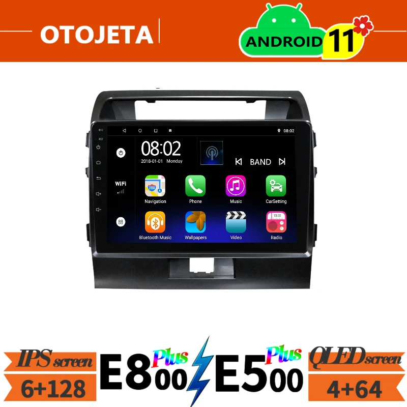 For Toyota Land Cruiser 200 LC200 Car Radio Stereo GPS Navigator 6GB Ram 128GB Rom Autoradio 2Din Android 11 Multimedia Player | Автомобили