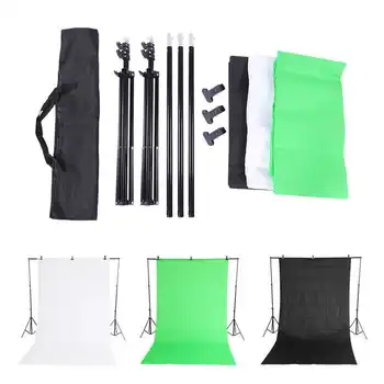 2*2m Photography Chromakey Backdrop Studio Stand Black/Green/White 1.6*3m Backdrop Background Clamp Kit
2*2m Photography Chromakey Backdrop Studio Stand Black/Green/White 1.6*3m Backdrop Background Clamp Kit