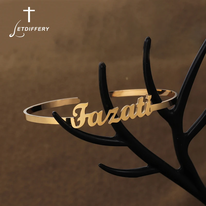 Letdiffery New Customized Name Bangle Stainless Steel for Women Personalized Nameplate Bracelets Jewelry Gifts Dropshipping
Letdiffery New Customized Name Bangle Stainless Steel for Women Personalized Nameplate Bracelets Jewelry Gifts Dropshipping