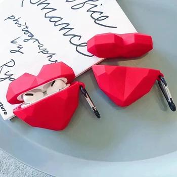 Cartoon Silicone Cover Soft Cover Case For Airpods Bluetooth Earphone Red Heart-shaped Airpods Case For Apple Airpods Pro
Cartoon Silicone Cover Soft Cover Case For Airpods Bluetooth Earphone Red Heart-shaped Airpods Case For Apple Airpods Pro