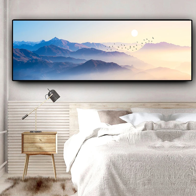 Sunsets Natural mountain Brid Could Landscape Abstract Canvas Painting Posters and Prints Wall Art Picture for Living Room
Sunsets Natural mountain Brid Could Landscape Abstract Canvas Painting Posters and Prints Wall Art Picture for Living Room