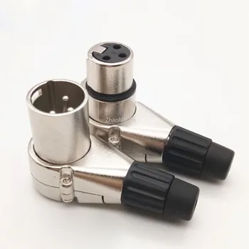 Curved Three-core Plug Audio Connector Bent Easy Welding 90 Degree Screw XLR Male and Female Head Right Angle
Curved Three-core Plug Audio Connector Bent Easy Welding 90 Degree Screw XLR Male and Female Head Right Angle