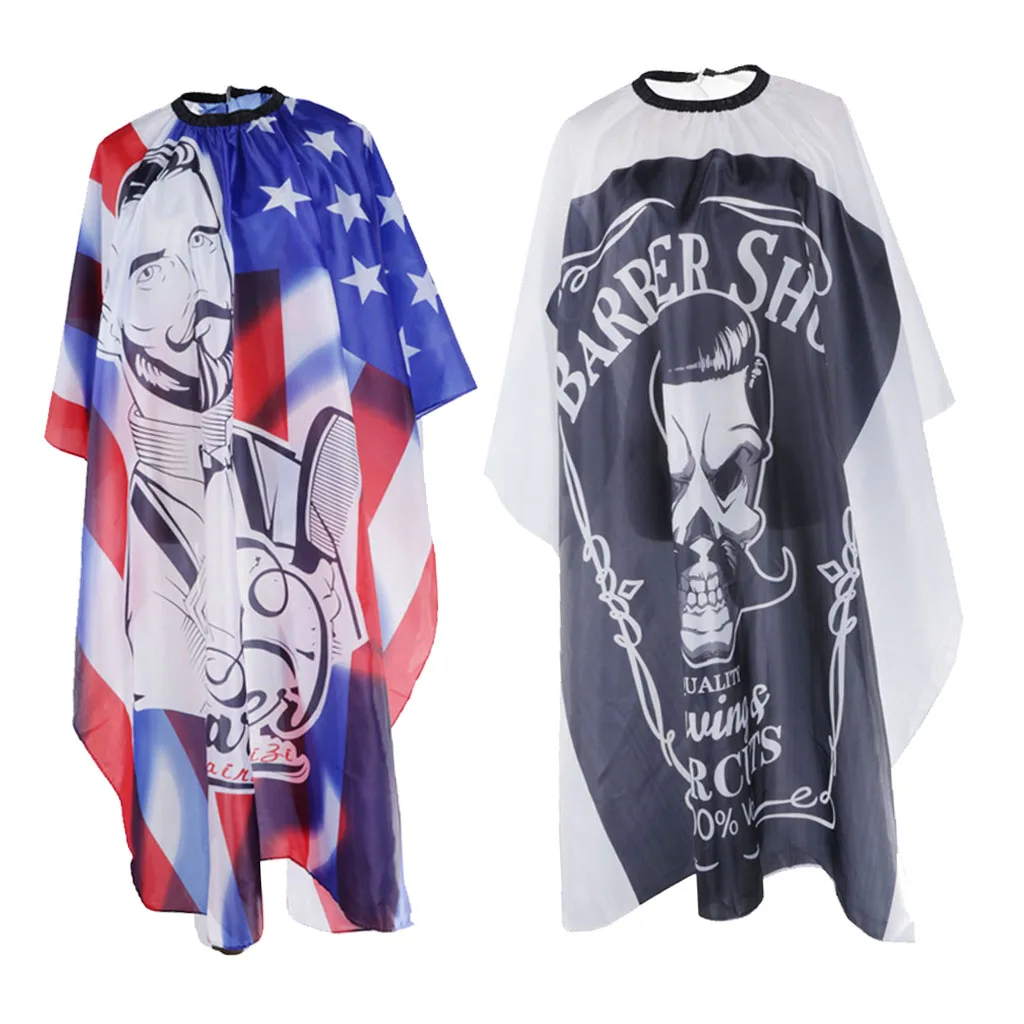 2x Stylist Cuttings Cape Coloring Perming Gown Wrap Cloth with Snap Buckle 2x Stylist Cuttings Cape Coloring Perming Gown Wrap Cloth with Snap Buckle