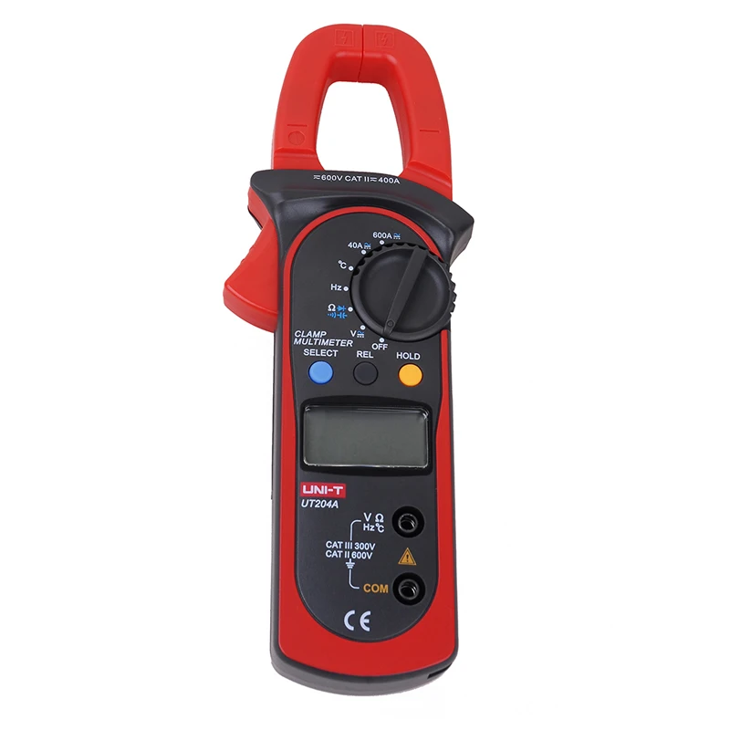 UNI-T UT204A Digital Clamp Multimeters Auto Range Temperature AC DCCurrent Clamp Meter Uni t UT 204A Ammeter Voltmeter
UNI-T UT204A Digital Clamp Multimeters Auto Range Temperature AC DCCurrent Clamp Meter Uni t UT 204A Ammeter Voltmeter