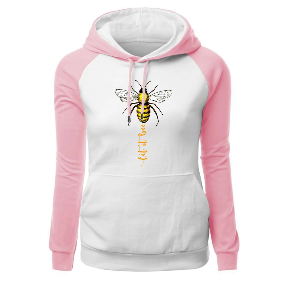 Let It Bee Cartoon Print Raglan Hoodies New Winter Women's Fashion Fleece Warm Sweatshirt Casual Long Sleeve Sportswear Pullover
Let It Bee Cartoon Print Raglan Hoodies New Winter Women's Fashion Fleece Warm Sweatshirt Casual Long Sleeve Sportswear Pullover