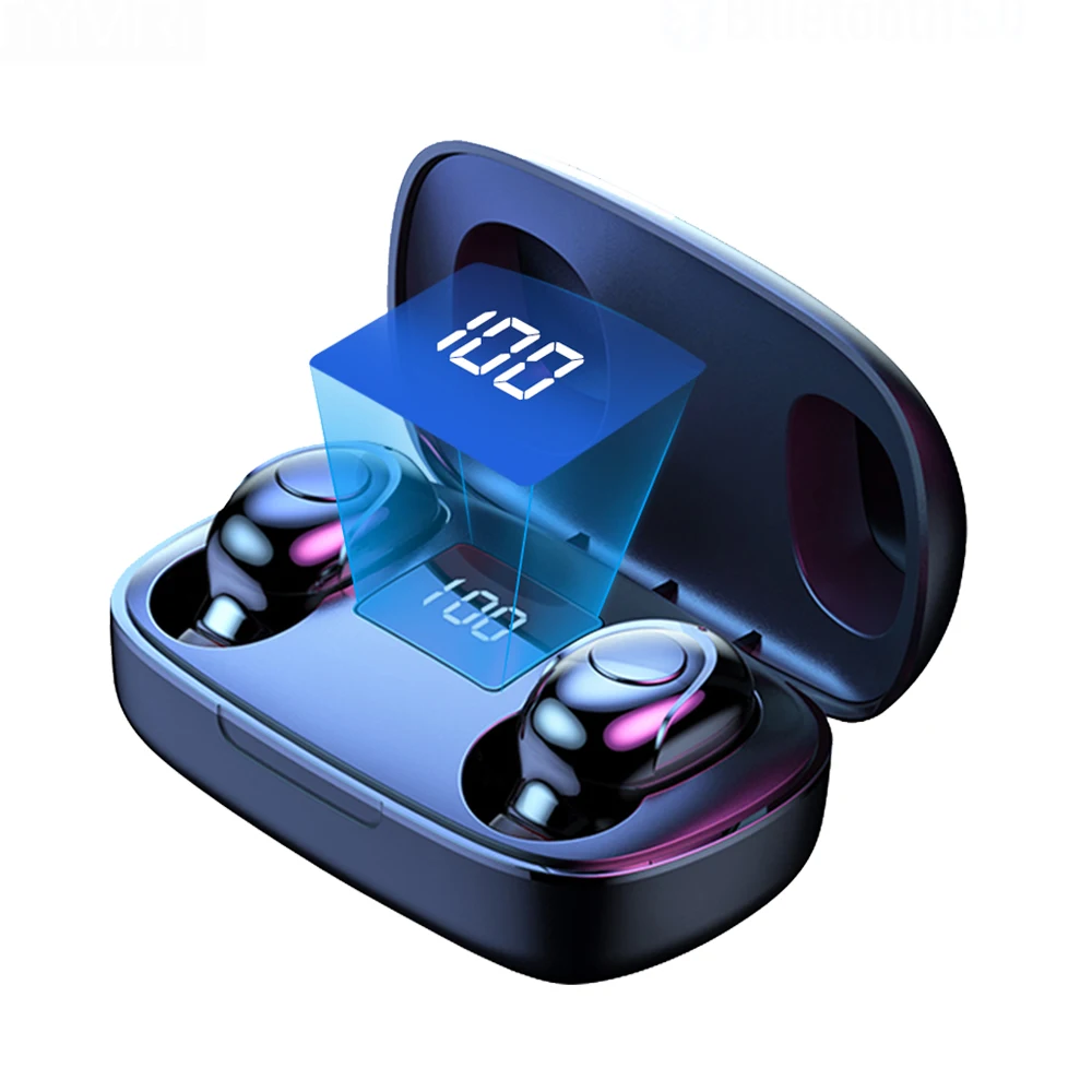 TWS 5.0 Bluetooth Wireless Earphone 6D Stereo HIFI In-ear Earbuds LED Display Waterproof Noise Cancelling Headset With Dual Mic
TWS 5.0 Bluetooth Wireless Earphone 6D Stereo HIFI In-ear Earbuds LED Display Waterproof Noise Cancelling Headset With Dual Mic