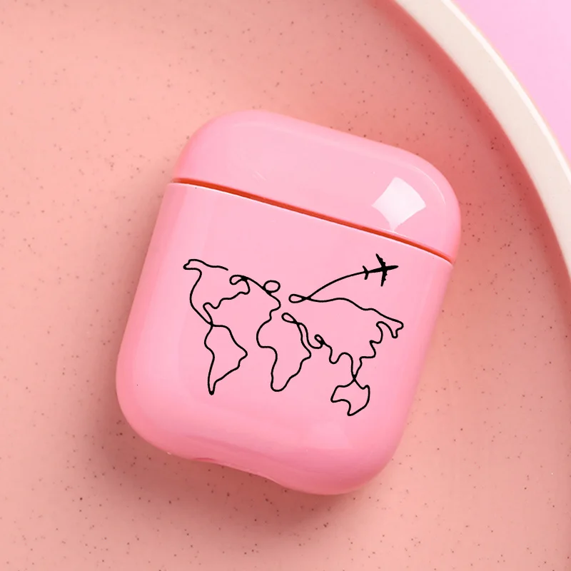 Pink Case For Apple Airpods Case Cover Candy Travel Map Bluetooth Earphone Case For Airpods 1 2 Charging Bag Headphone Hard Case
Pink Case For Apple Airpods Case Cover Candy Travel Map Bluetooth Earphone Case For Airpods 1 2 Charging Bag Headphone Hard Case