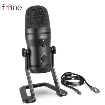 FIFINE USB Recording Microphone Computer Podcast Mic for PC/PS4/Mac,Four Pickup Patterns for Vocals,Gaming,ASMR,Zoom-class(K690)
FIFINE USB Recording Microphone Computer Podcast Mic for PC/PS4/Mac,Four Pickup Patterns for Vocals,Gaming,ASMR,Zoom-class(K690)