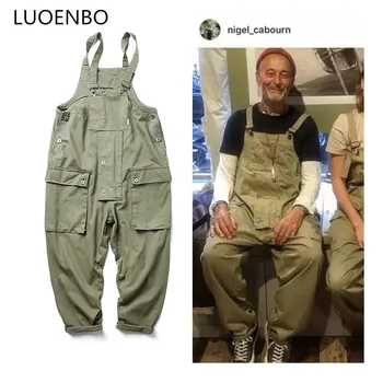 2020 Style Multi-Pocket Bib Overalls Men Hip Hop Streetwear Cargo Work Pants Coveralls Men's Casual Loose Pant Bib Trousers
2020 Style Multi-Pocket Bib Overalls Men Hip Hop Streetwear Cargo Work Pants Coveralls Men's Casual Loose Pant Bib Trousers