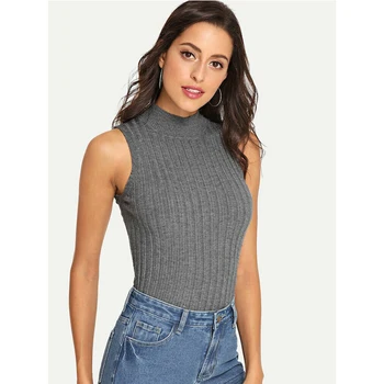 Hirigin Summer Women Knitted Turtleneck Tank Tops Solid Sleeveless Casual Bodycon Camisole Slim Short Tee Shirts Stretch Vest 
Hirigin Summer Women Knitted Turtleneck Tank Tops Solid Sleeveless Casual Bodycon Camisole Slim Short Tee Shirts Stretch Vest