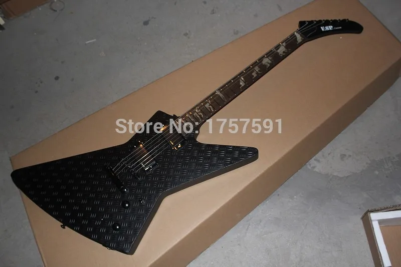2014 new arrival + free shipping + ESP custom shop esp standard Series black electrc guitar man & wolf inlays 3*3 diamond plate
2014 new arrival + free shipping + ESP custom shop esp standard Series black electrc guitar man & wolf inlays 3*3 diamond plate