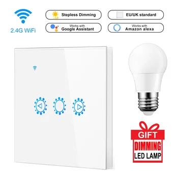 WiFi LED Dimmer Switch 220V 110V Dimming Panel Switch Connected To Voice Control By Alexa Google Home Dimmer For LED Lamps
WiFi LED Dimmer Switch 220V 110V Dimming Panel Switch Connected To Voice Control By Alexa Google Home Dimmer For LED Lamps