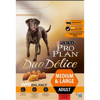 Сухой корм Purina Pro Plan DUO DÉLICE для взрослых собак крупных и средних пород c говядиной и рисом, пакет, 2,5 кг
Сухой корм Purina Pro Plan DUO DÉLICE для взрослых собак крупных и средних пород c говядиной и рисом, пакет, 2,5 кг