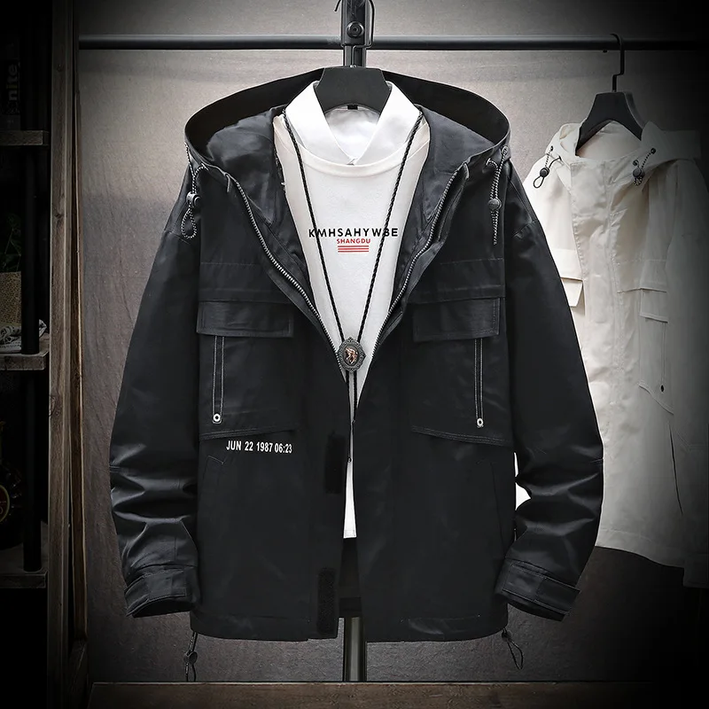 Main Push-2019 Autumn Joint Coat Men's Hong Kong Style Handsome Workwear Trend Hooded Jacket 
Main Push-2019 Autumn Joint Coat Men's Hong Kong Style Handsome Workwear Trend Hooded Jacket