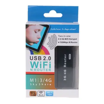 Mini Portable 3G WiFi Wlan Hotspot AP Client 150Mbps USB Wireless Router new
Mini Portable 3G WiFi Wlan Hotspot AP Client 150Mbps USB Wireless Router new