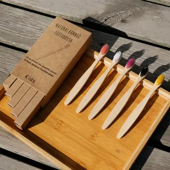 Bamboo Toothbrush 5P Kids Eco Friendly Vegan Products for Toothbrushes Zero Waste Charcoal Soft Bristle Tooth Brush Oral Hygiene
Bamboo Toothbrush 5P Kids Eco Friendly Vegan Products for Toothbrushes Zero Waste Charcoal Soft Bristle Tooth Brush Oral Hygiene
