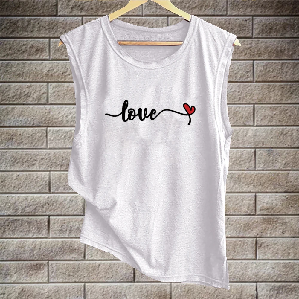 Seeyoushy Love Print Graphic Tee T Shirt Women Sleeveless Summer Streetwear O-Neck Losse Tee Top Harajuku Shirt Mujer Camisetas
Seeyoushy Love Print Graphic Tee T Shirt Women Sleeveless Summer Streetwear O-Neck Losse Tee Top Harajuku Shirt Mujer Camisetas