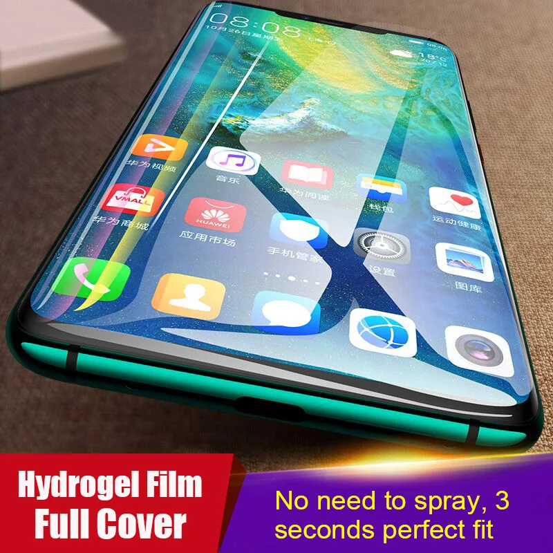 For Huawei P30 P20 Pro Mate 20 P40 Screen Protector Film Full Soft Hydrogel Protective Honor10 30 9X 8X | Мобильные телефоны и