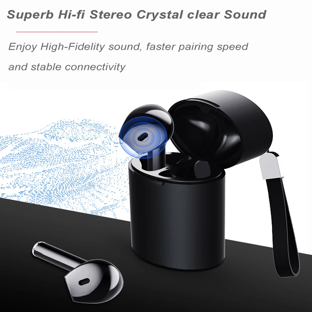 Wireless Bluetooth 5.0 Earphones Charging Box Stereo Sport Waterproof TWS Headsets Touch Control Earbuds With Mic for Smartphone
Wireless Bluetooth 5.0 Earphones Charging Box Stereo Sport Waterproof TWS Headsets Touch Control Earbuds With Mic for Smartphone