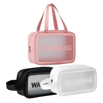 Transparent Women Cosmetic Bags Travel Portable Large PVC Waterproof Toiletry Makeup Wash Handbags Pouch Organizer Storage Bags 
Transparent Women Cosmetic Bags Travel Portable Large PVC Waterproof Toiletry Makeup Wash Handbags Pouch Organizer Storage Bags