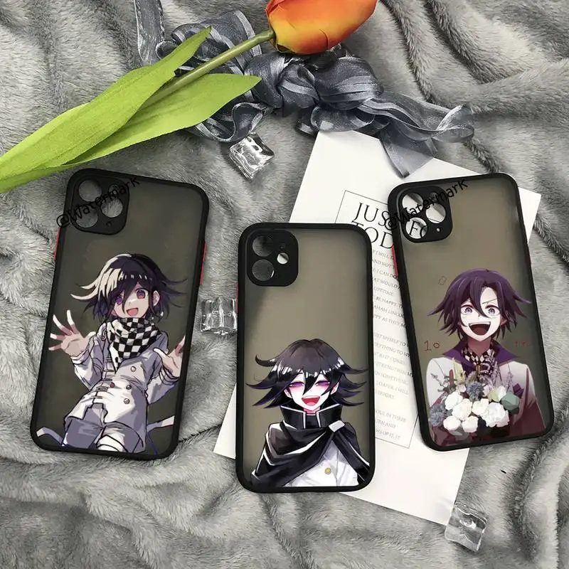 Danganronpa Kokichi Oma Phone Case For IPhone 12 11 Pro Max Xs Xr X 7 8 Plus Black Matte Translucent Cover | Мобильные телефоны и