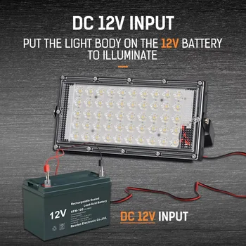 Battery DC12V LED flood light 50W perfect power flood light colorful street light waterproof landscape lighting IP65 spotlight
Battery DC12V LED flood light 50W perfect power flood light colorful street light waterproof landscape lighting IP65 spotlight