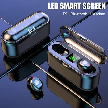 F9 TWS Bluetooth 5.0 Wireless Earphones Touch Control Earbuds LED Power Display Charging Box 8D Stereo Sport Earphone
F9 TWS Bluetooth 5.0 Wireless Earphones Touch Control Earbuds LED Power Display Charging Box 8D Stereo Sport Earphone