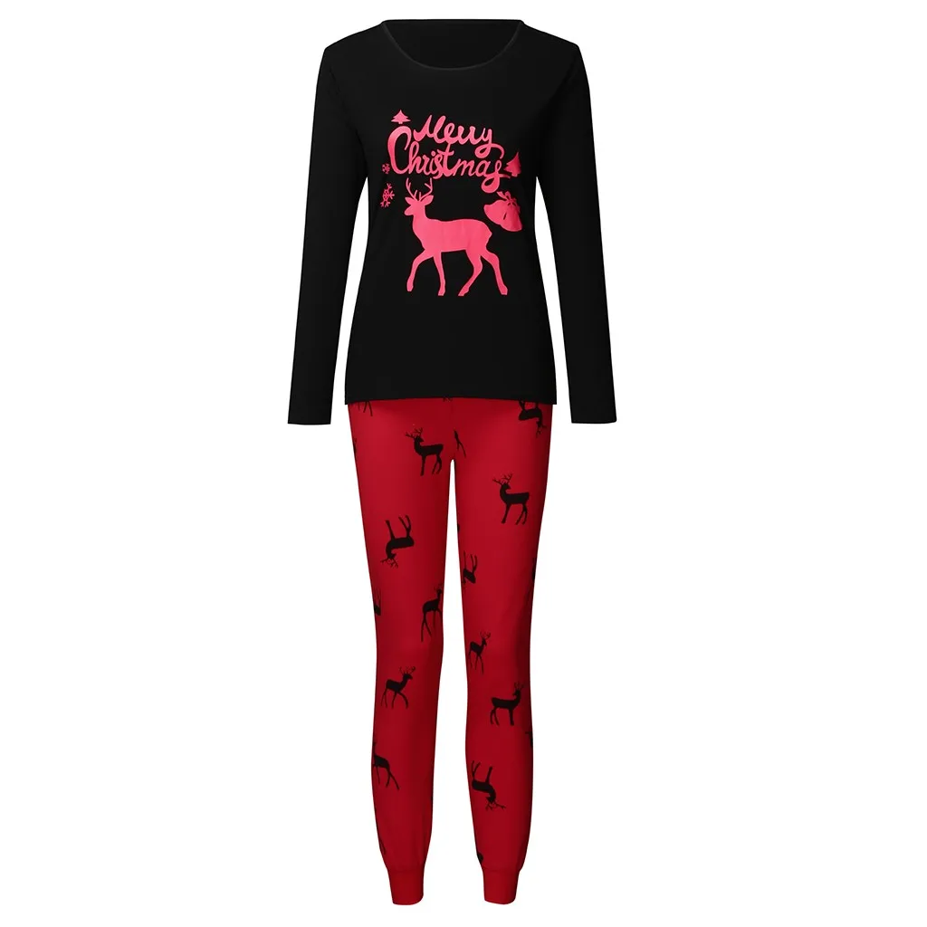 Christmas Women Pajamas Set Spring Autumn Cartoon Deer Printed Top+Pants Xmas Family Clothes Homewear Female Pyjamas #BL2
Christmas Women Pajamas Set Spring Autumn Cartoon Deer Printed Top+Pants Xmas Family Clothes Homewear Female Pyjamas #BL2