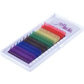 12 lines Mix Color Eyelash Extension Individual Mink Colorful Colored Natural Soft Eyelashes Fake False Rainbow Lashes R6H3
12 lines Mix Color Eyelash Extension Individual Mink Colorful Colored Natural Soft Eyelashes Fake False Rainbow Lashes R6H3