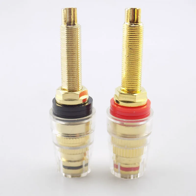 2pcs Brass Long Binding Post Connector Audio Speaker Amplifier Audio Adapter for 4mm Banana Plug Terminal Connectors A7
2pcs Brass Long Binding Post Connector Audio Speaker Amplifier Audio Adapter for 4mm Banana Plug Terminal Connectors A7