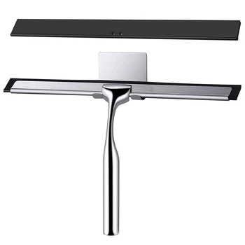 Shower Squeegee,Window Wiper Stainless Steel Window Squeegee Shower Cleaner with Self Adhesive Hook,Replaceable Wiper
Shower Squeegee,Window Wiper Stainless Steel Window Squeegee Shower Cleaner with Self Adhesive Hook,Replaceable Wiper