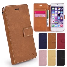 Funda de cuero para apple iPhone SE 2020 6 6S 7 8 Plus XR X XS 11 Pro Max tarjetero Flip Wallet funda transparente(China)