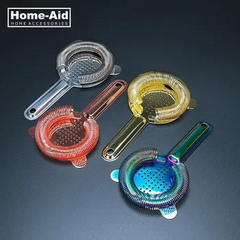 Two Stablising Prongs Professional Cocktail Strainer With Crossed Apertures Stainless Steel Copper Plated Cocktail Strainer 
Two Stablising Prongs Professional Cocktail Strainer With Crossed Apertures Stainless Steel Copper Plated Cocktail Strainer