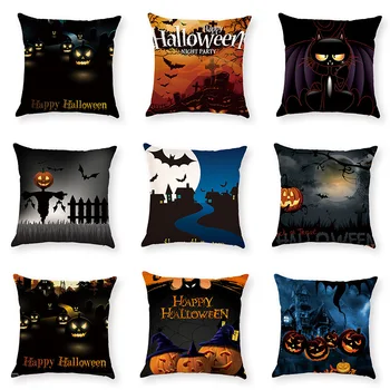 Halloween Pattern Print Cushion Cover Linen Decorative for Sofa Seat Soft Throw Pillow Case Cover 45x45cm Home Decor
Halloween Pattern Print Cushion Cover Linen Decorative for Sofa Seat Soft Throw Pillow Case Cover 45x45cm Home Decor