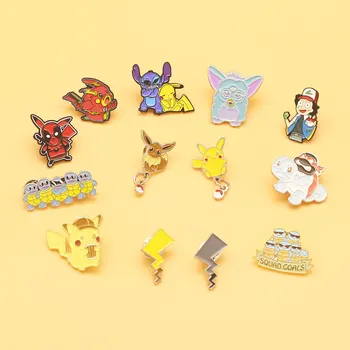Pokemon Pikachu brooch and STITCH enamel pins Men and women fashion jewelry gifts anime movie novel lapel badges
Pokemon Pikachu brooch and STITCH enamel pins Men and women fashion jewelry gifts anime movie novel lapel badges