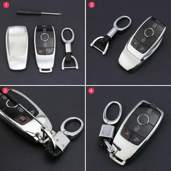 Key Car Key case Chain Fob Case Parts For Mercedes C E S GLC GLE W205 W213 W222 X253 V167 Glossy Silve
Key Car Key case Chain Fob Case Parts For Mercedes C E S GLC GLE W205 W213 W222 X253 V167 Glossy Silve