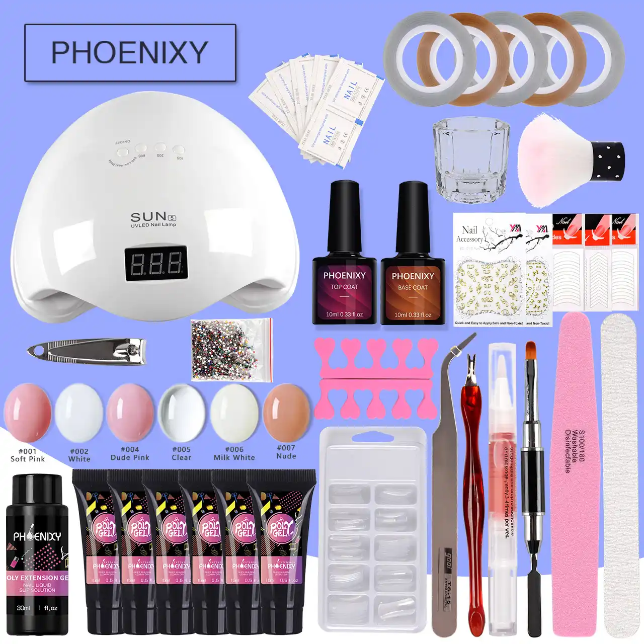 building for nail extensions hard jelly gel polygel manicure