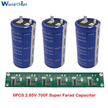 6PCS 2.85V 700F 35*72mm Flat Feet Super Farad Capacitor Low ESR Super Capacitor for Car Solderless with Balance Protection Board
6PCS 2.85V 700F 35*72mm Flat Feet Super Farad Capacitor Low ESR Super Capacitor for Car Solderless with Balance Protection Board