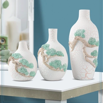 1Set 3pcs of Handmade Resin Falling Vases Chinese Style Retro Crack Longevity Pine Embossed Ideas Home Craftsmanship Furnishings
1Set 3pcs of Handmade Resin Falling Vases Chinese Style Retro Crack Longevity Pine Embossed Ideas Home Craftsmanship Furnishings