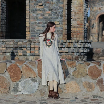 Original Design Women Autumn Winter Mori Girl Sweet Vintage Embroidery Warm Casual Loose Milky Yellow Long Wool Dress
Original Design Women Autumn Winter Mori Girl Sweet Vintage Embroidery Warm Casual Loose Milky Yellow Long Wool Dress