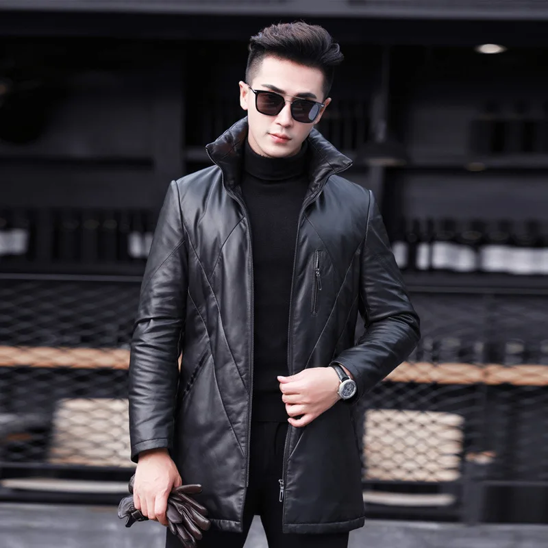 Autumn Winter Genuine Leather Men Real Sheepskin Coat Men's Duck Down Jacket Chaqueta Cuero Hombre 2020 PK502 KJ4143
Autumn Winter Genuine Leather Men Real Sheepskin Coat Men's Duck Down Jacket Chaqueta Cuero Hombre 2020 PK502 KJ4143